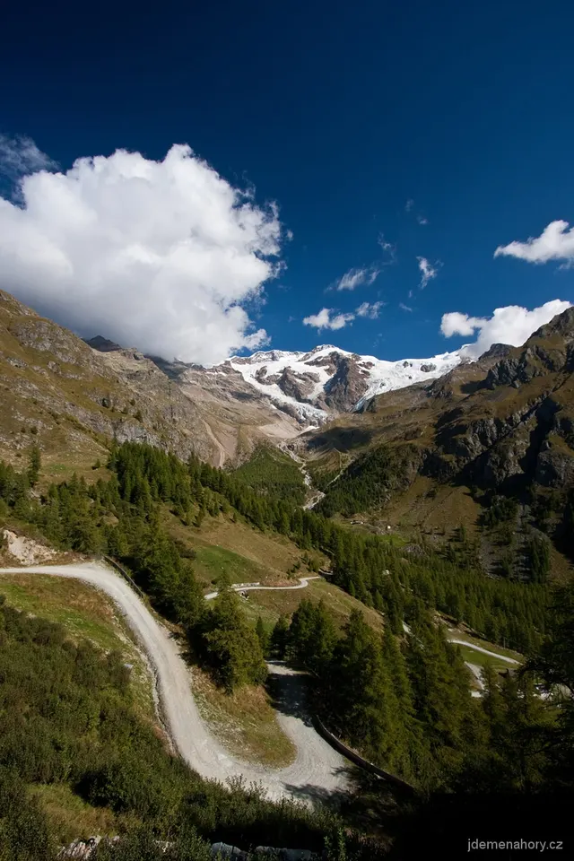 pohled na Monte Rosu