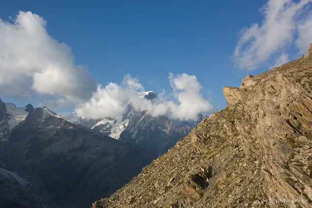 Výhled na Mt. Blanc
